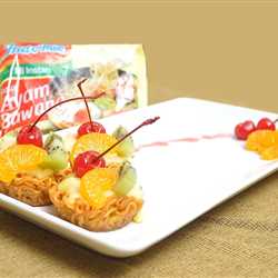 MINI PIE BUAH MIE DENGAN  VLA YANG NIKMAT